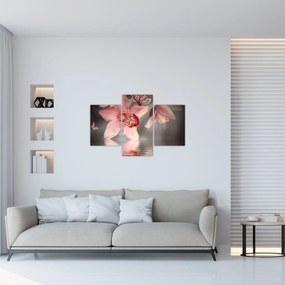 Tablou - Flori și fluture (90x60 cm)