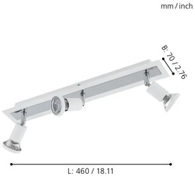 Eglo 94961 - LED Lampa spot SARRIA 3xGU10-LED/5W/230V