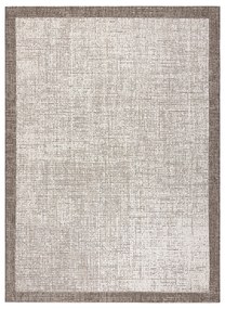 Covor sisal Floorlux 20401 Cadru şampanie si taupe