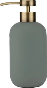 Dozator de săpun lichid verde din ceramică 200 ml Lotus – Mette Ditmer Denmark