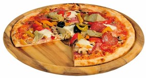 Kesper 28462 Tăietor pentru pizza din lemn deacacia, diametru 32 cm