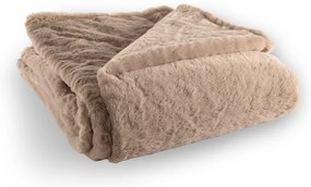 Pătură maro din blană artificială 150x200 cm Ruby – Tiseco Home Studio