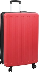 vidaXL Valiză cu blocare Roșu 50 x 30 x 76 cm Plastic ABS