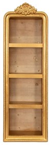 Etajera aurie, din lemn, aspect vintage, Florentine