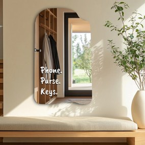Autocolant pentru oglindă S31 – Phone. Purse. Key.