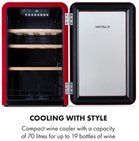 Vinetage 19 Uno, frigider pentru băuturi, 70 litri, 4-22°C, retro-design