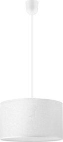 Lampă suspendată pe cablu SIRJA PLISADO, 1xE27/15W/230V, Ø 35 cm, albă