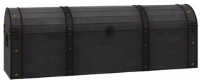 245801 vidaXL Cufăr de depozitare, lemn masiv, stil vintage 120 x 30 x 40 cm