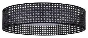 Plafonieră LED ROLLER Duolla RATTAN LED/24W/230V d. 45 cm negru