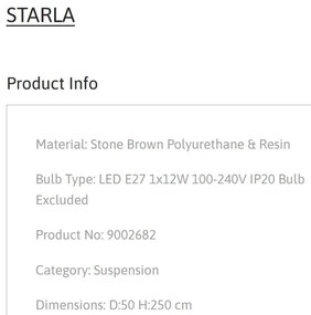 Lustra suspendata design decorativ STARLA NVL-9002682