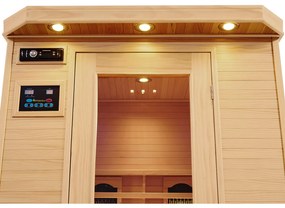 Infračervená sauna/ tepelná kabína Oslo s triplexným vykurovacím systémom a drevom Hemlock
