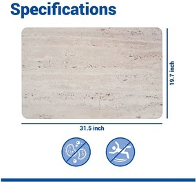 Covoraș de baie maro deschis din diatomit 50x80 cm Puna – Wenko
