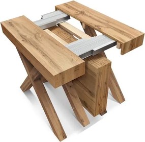 Consolă Linda extensibilă de la 45 cm la 402 cm - ALB