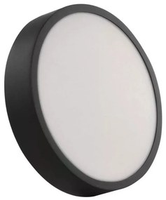 Plafonieră LED/21W/230V 3000/3500/4000K d. 22,5 cm neagră
