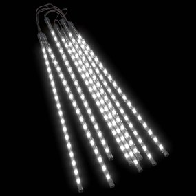 Lumini de meteoriti 8 buc. alb rece 50 cm 288 LED-uri int. ext. 8, Alb rece, 50 cm, 1