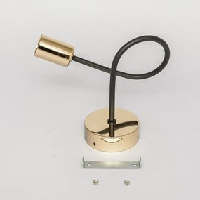 Aplica de perete OXFORD 1xE27/15W/230V auriu/negru