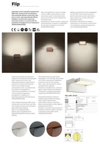 Redo 90716 - Aplică LED de exterior FLIP LED/40W/230V IP54 maro