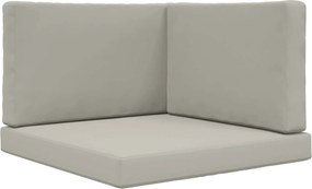 vidaXL Perna pentru canapea de exterior 3 pcs Gri Poliester
