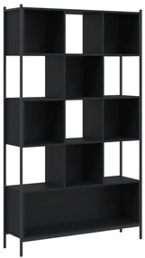 3213657 vidaXL Bibliotecă, negru, 102x28x172 cm, lemn prelucrat