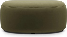 Taburet verde cu tapițerie din catifea Kate – Micadoni