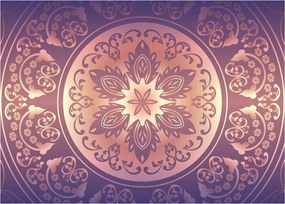 Tablou - Mandala pe gradient violet (70x50 cm)