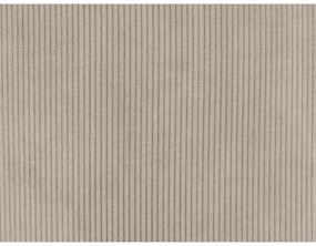 Fotoliu bej cu tapițerie din catifea reiată Vigor – Leitmotiv