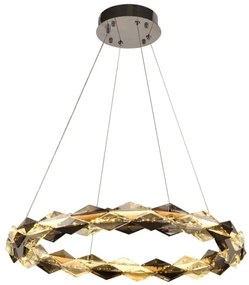 Lustră LED dimabilă pe cablu LED/40W/230V 3000-6500K crom + telecomandă