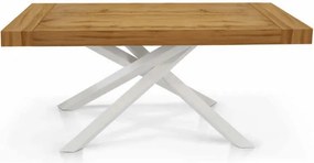 MASA EXTENSIBILA COMFY CU PICIOR METALIC - STEJAR ,PICIOR ALB - 180 CM / 100 CM / 77 CM