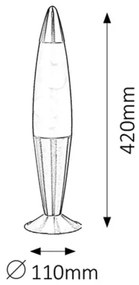 Rabalux 4108 - Lampa cu lava LOLLIPOP 2 1xE14/25W/230V