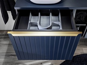 Set MOBILIER BAIE SUSPENDAT BLEUMARIN Santander DEEP BLUE 160 CM MDF CU MANERE AURII