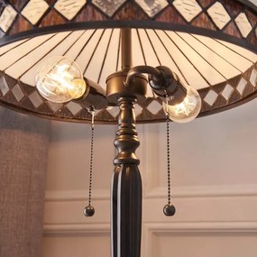 Endon 70935 - Lampă de masă Tiffany FARGO 2xE27/60W/230V, Ø 41,5 cm