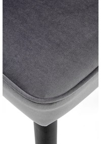 Scaun de bucaterie Dio, gri/negru