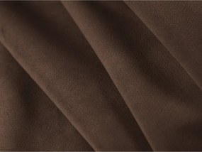 Pat matrimonial maro tapițat cu spațiu de depozitare cu somieră 160x200 cm Mount – Micadoni