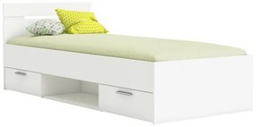 Zondo Pat de o persoană 90 cm Myriam (Alb). 808129