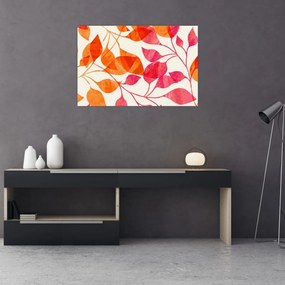 Tablou - Frunze portocalii (90x60 cm)