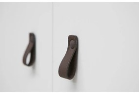 Șifonier alb din lemn de pin 111x202 cm Ties – WOOOD