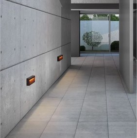 Mini Aplica perete exterior IP65, LED CCT Drat corten