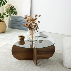 Măsuță de cafea Bubble Walnut