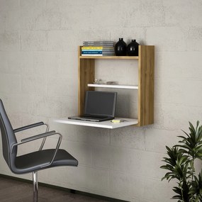 Masă PC Livi (Alb + Nuc). 1071724