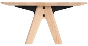 Birou din lemn de stejar 60x120 cm Ava – Gazzda