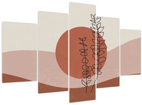 Tablou - Boho frunze N⁰1 (150x105 cm)