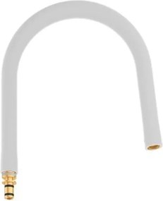 Pipa pentru baterie bucatarie Grohe Essence GrohFlexx alb mat
