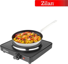 Plita electrica Zilan ZLN2174, 1500W, 1 arzator, 5 trepte de putere, 26 x 26 x 9.5 cm