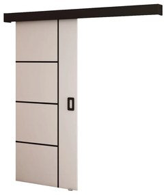 Uși culisante 90 cm Bethany V (alb mat + negru mat). 1043496