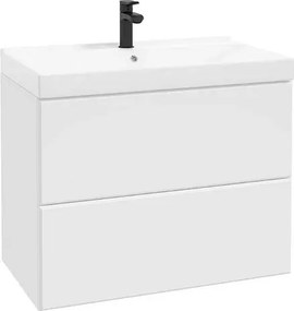 Dulap suspendat pentru lavoar alb mat Defra MO-RE 80 cm
