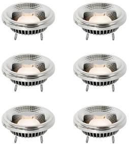 Set de 6 becuri LED G53 reglabile 111mm 12W 600 lm 2700K