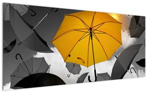 Tablou - Umbrelă galbenă (120x50 cm)