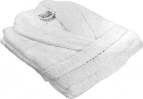 Halat de baie frotir Deluxe alb Marime: XXL