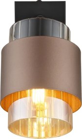 Globo 15560-1C - Aplică de perete tip spot MILLEY 1xE27/40W/230V negru/bronz