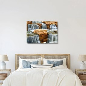 Tablou pe sticlă cu cascade (70x50 cm)